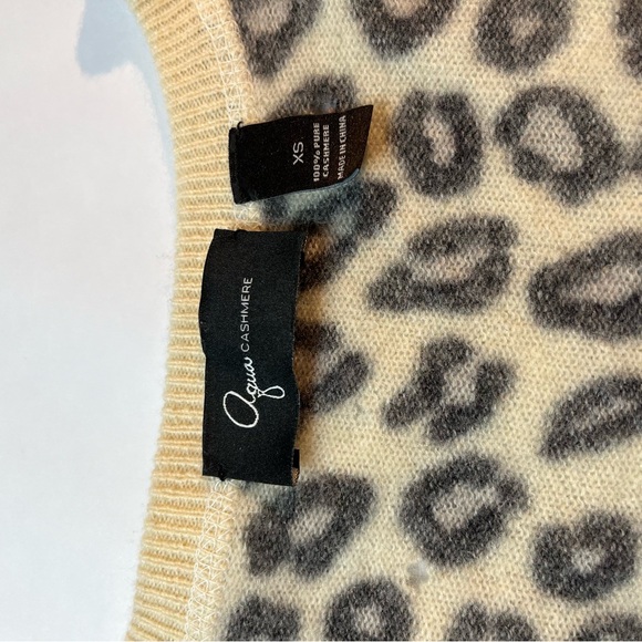 Cheetah Print Cashmere Cardigan Diamanté Buttons - Picture 5 of 5